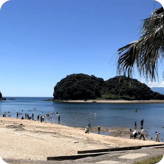 松海水浴場(7月中旬〜8月下旬)